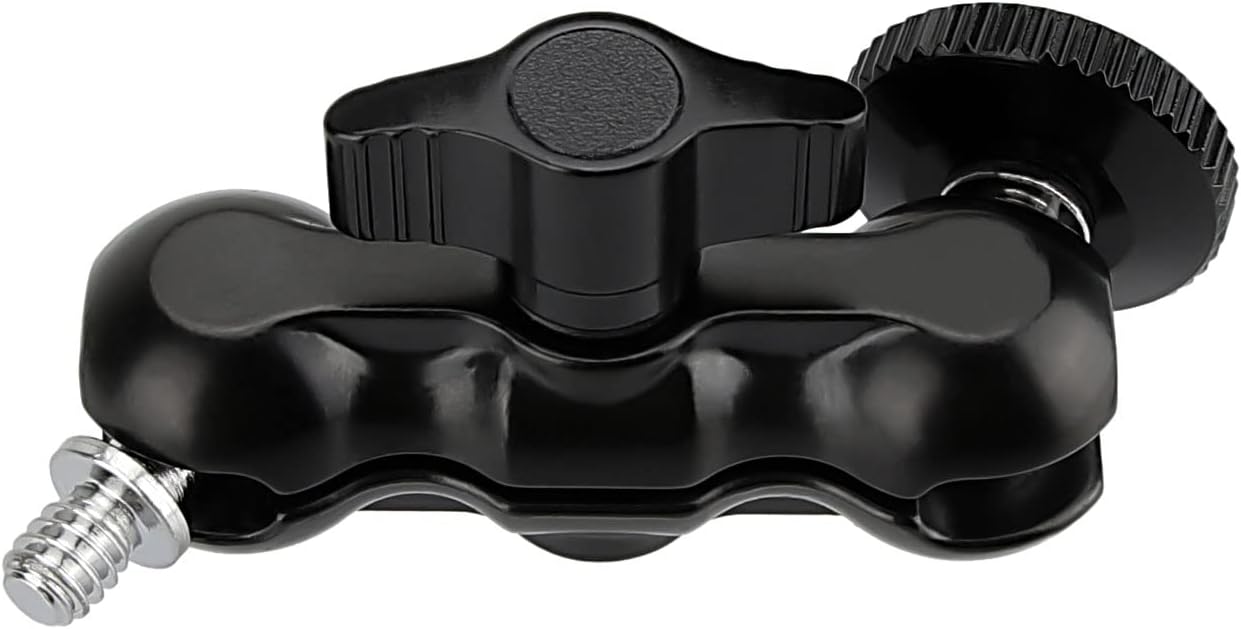 CAMVATE Universal Magic Arm with 1/4"-20 Thread(Black,2 Pieces) - 2080