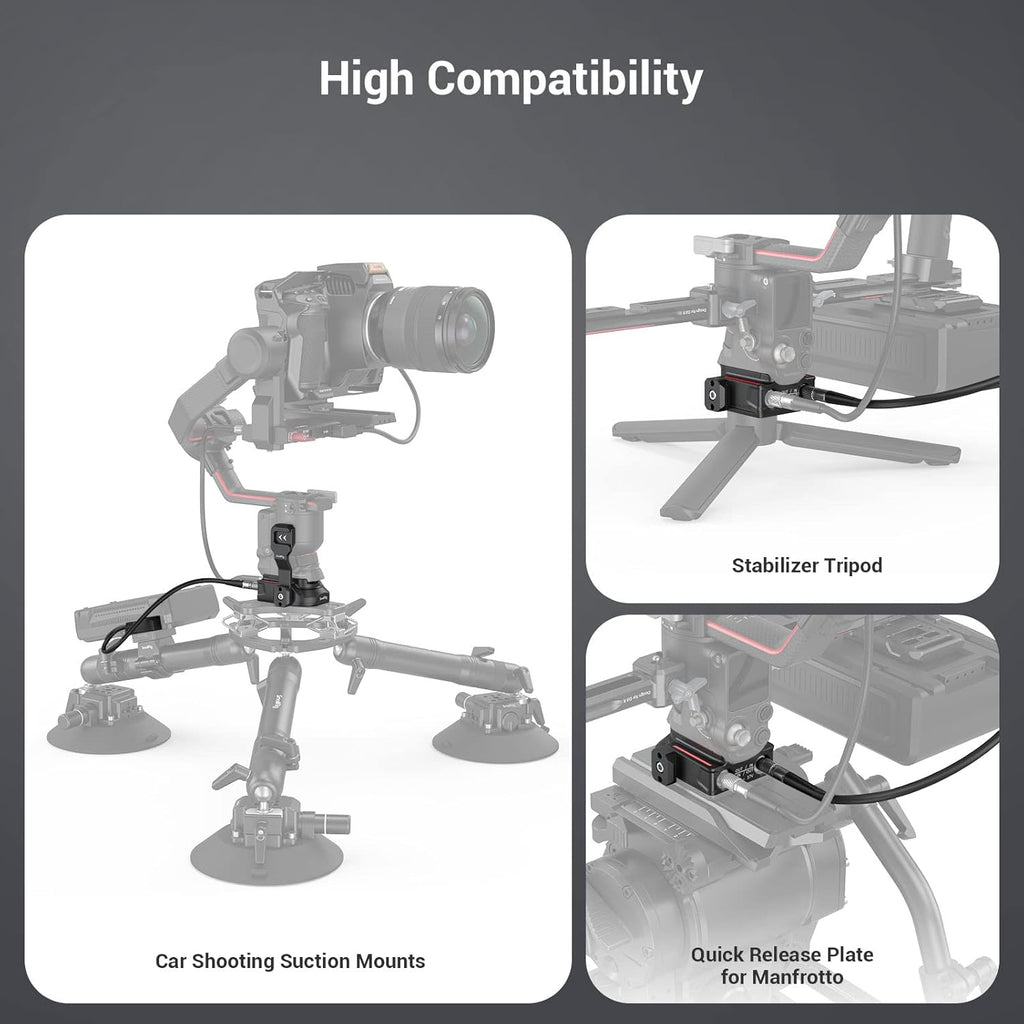 SMALLRIG Power Supply Base Plate for DJI RS 2 / RS 3 Pro/RS 4 Pro Gimbal, External Power Solution for DJI RS 2 / RS 3 Pro/RS 4 Pro
