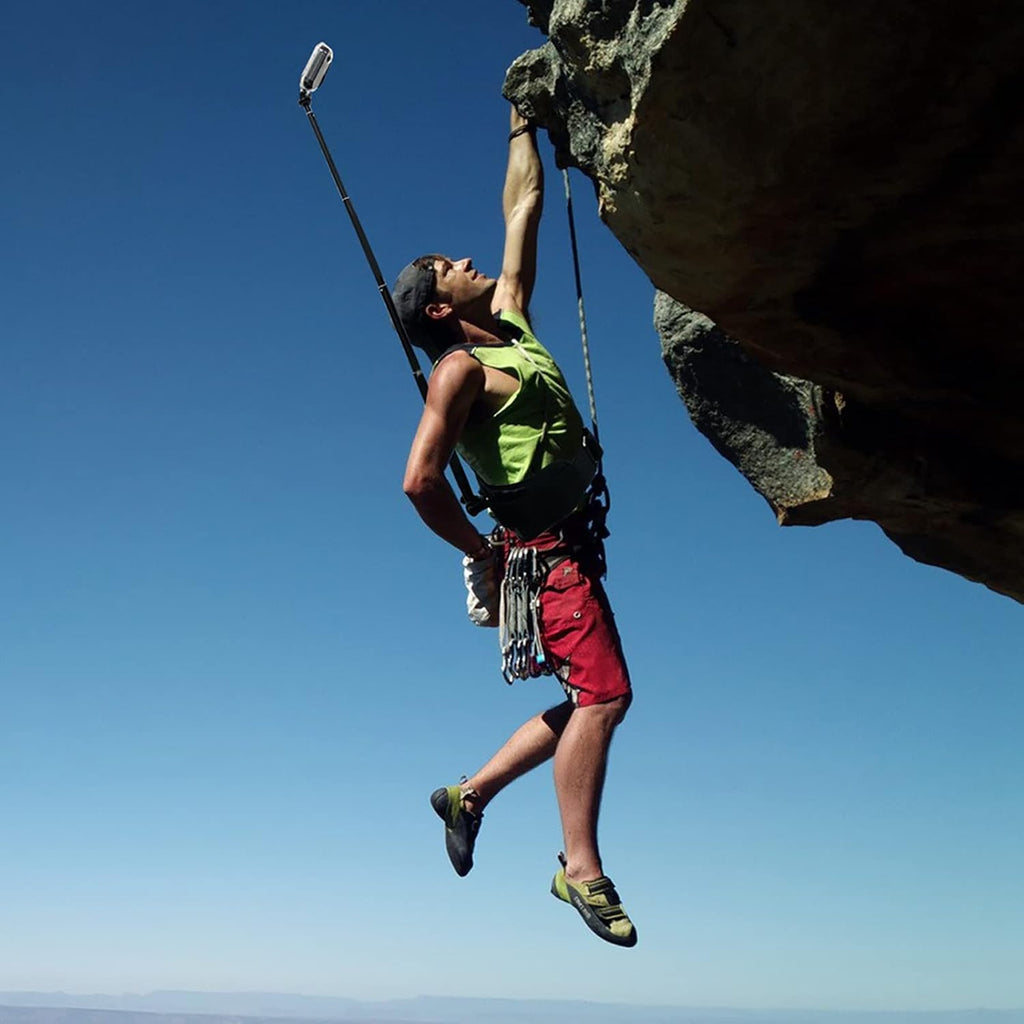 LICHIFIT Camera Waist Belt + 1.2m Selfie Stick for GoPro for Insta360 for Fusion Action Camera/Panorama Camera Outdoor Holder Waistband Waist Mount Bracket Strap