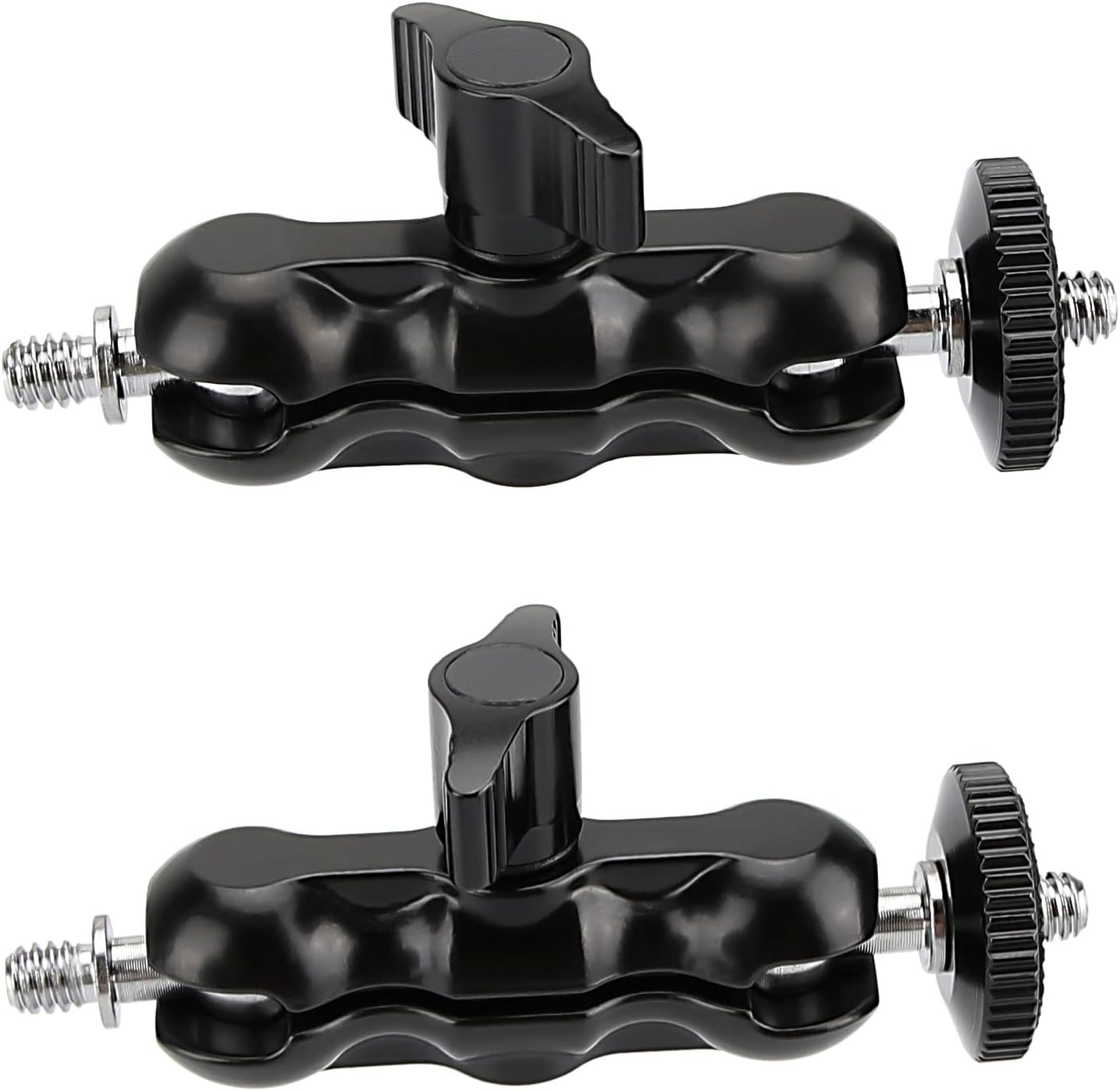 CAMVATE Universal Magic Arm with 1/4"-20 Thread(Black,2 Pieces) - 2080