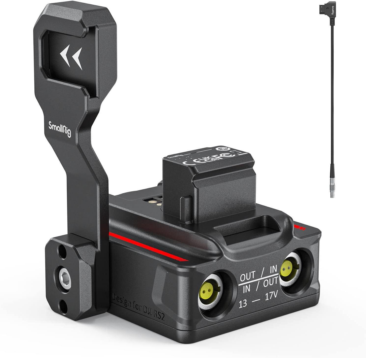 SMALLRIG Power Supply Base Plate for DJI RS 2 / RS 3 Pro/RS 4 Pro Gimbal, External Power Solution for DJI RS 2 / RS 3 Pro/RS 4 Pro