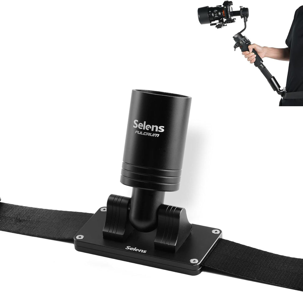 Selens Camera Gimbal Belt, Gimbal Stabilizer Weight Support Hip Belt Waist Mount for Long Standing Filming, Compatible with Ronin S DJI RS2/RSC2, Zhiyun Crane 2, Crane Plus, Moza Air 2, AirCross