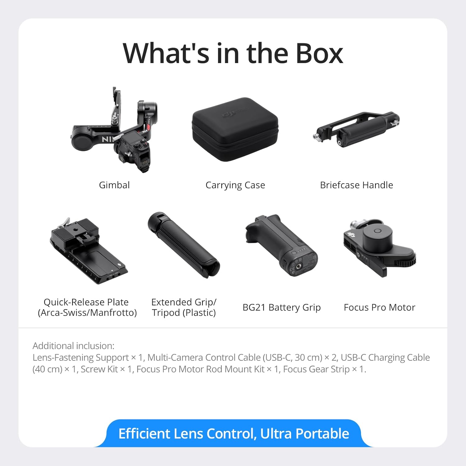 DJI RS 4 Combo, 3-Axis Gimbal Stabilizer for Cameras for DSLR and Mirrorless Camera Stabilizer Canon/Sony/Panasonic/Nikon/Fujifilm, Native Vertical Shooting, 2-Mode Switch Joystick, Camera Gimbal