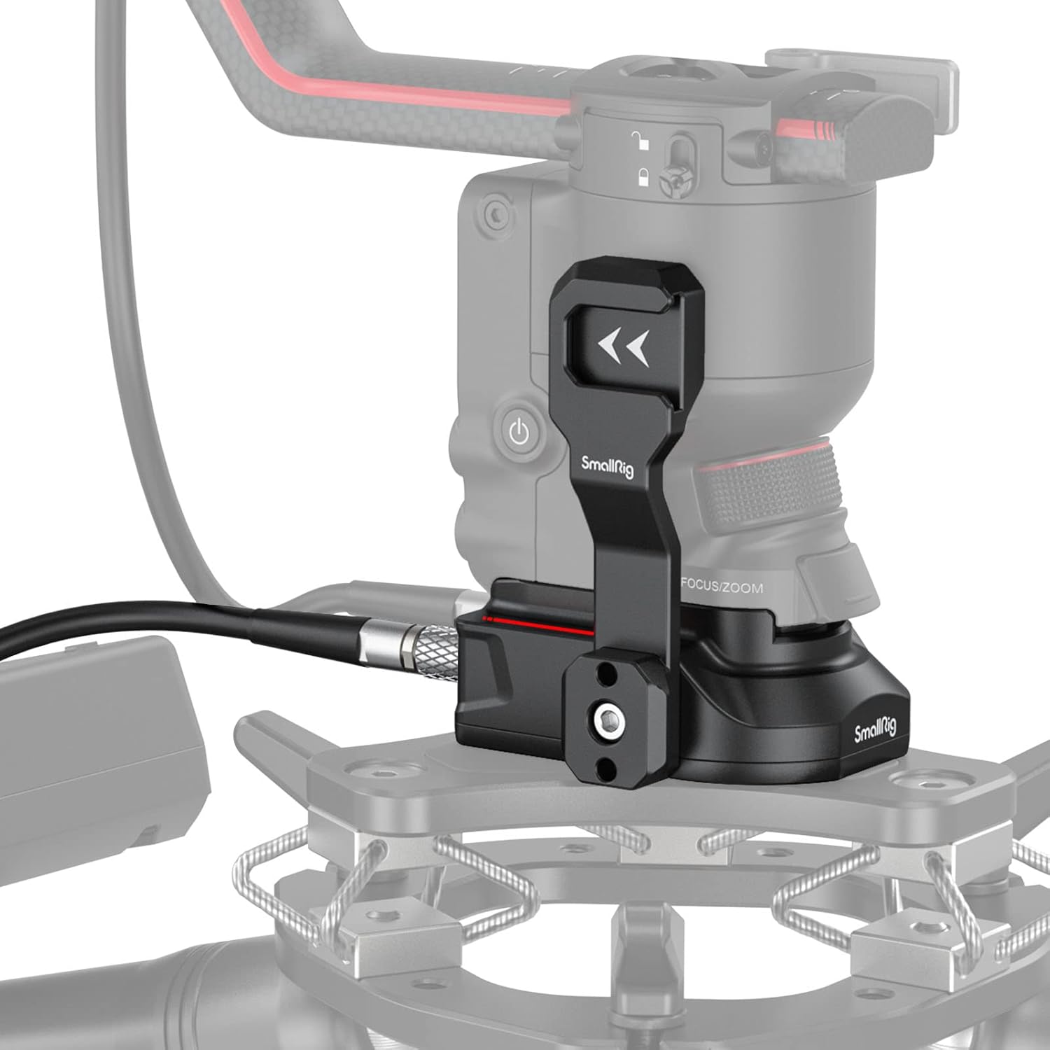 SMALLRIG Power Supply Base Plate for DJI RS 2 / RS 3 Pro/RS 4 Pro Gimbal, External Power Solution for DJI RS 2 / RS 3 Pro/RS 4 Pro