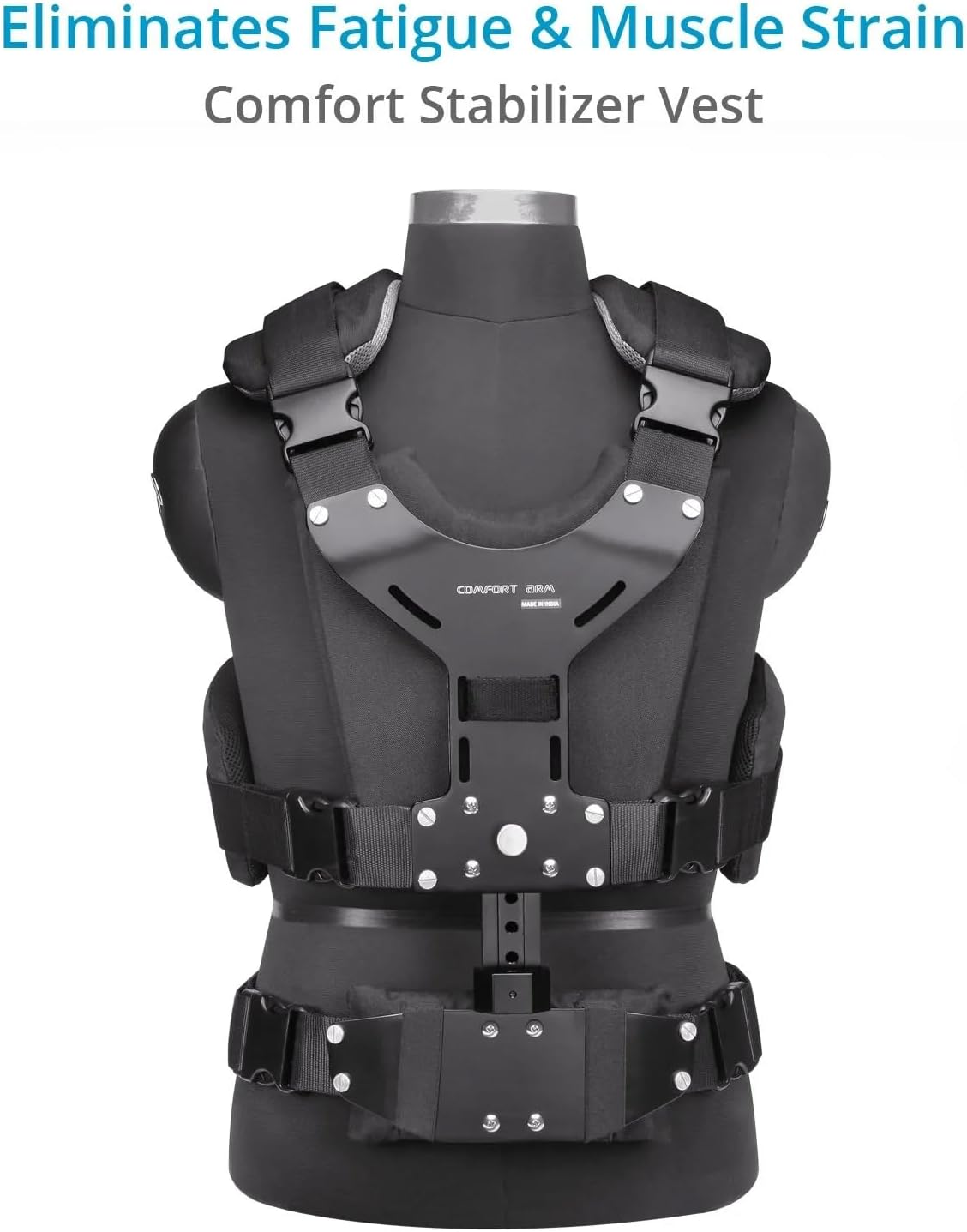 FLYCAM Comfort Stabilizing Arm & Vest for Flycam 5000/3000/DSLR Nano Handheld Camera Video Steadycam Stabilizer up to 5kg | Stabilization Body Mount System for camcorders Stabilization (CMFT-AV)