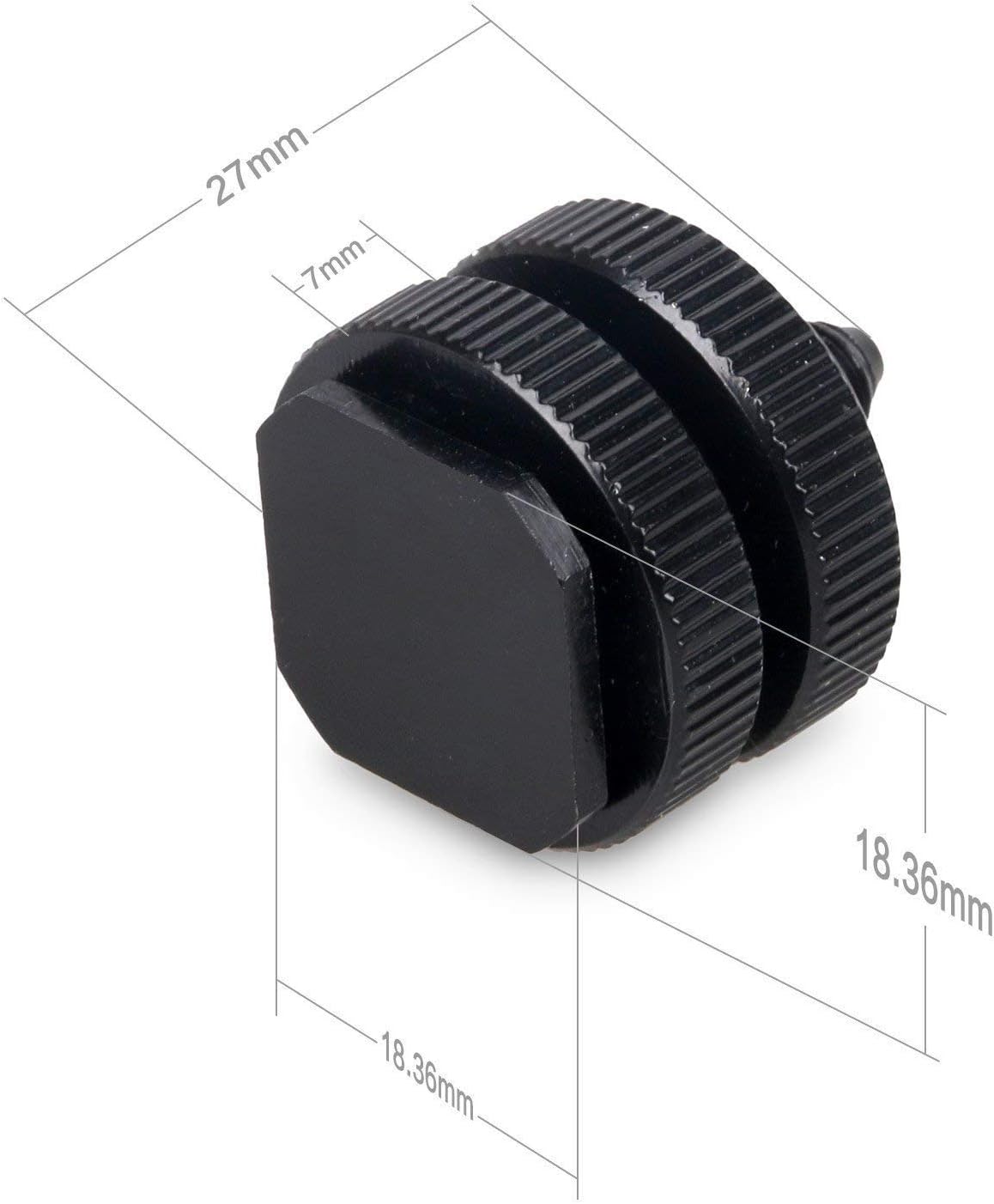 SLOW DOLPHIN 1/4 Inch Hot Shoe Mount Adapter Tripod Screw for DSLR Camera Rig(4Packs)