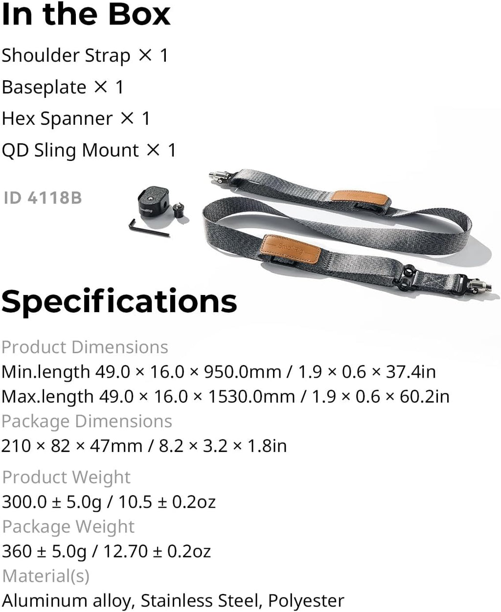 SmallRig RS3 RS2 Weight-Reducing Shoulder Strap Compatible with Sling Handle for DJI, Gimbal Belt with Upgraded QD Quick Release Buckles for DJI RS4 / RS4 Pro/RS 3 / RS 3 Pro/RS 2