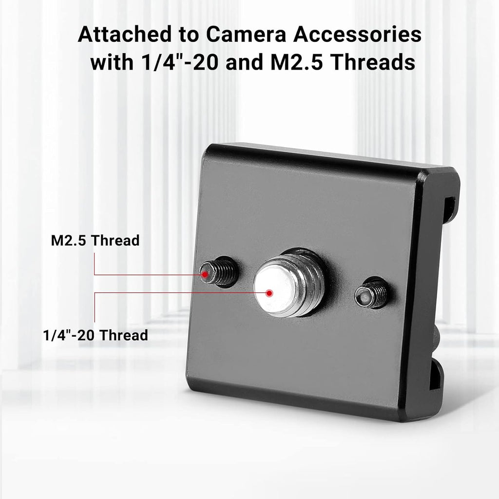 SmallRig Cold Shoe Mount (2pcs Pack) with 1/4"-20 Thread for Camera Cage Flash LED Monitor Microphone - 2060