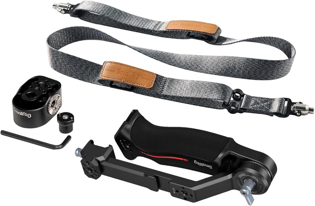 SmallRig Adjustable Sling Handgrip Gimbal Sling Handle w/Shoulder Strap for DJI RS 3 / RS 3 Pro/RS 2 Stabilizer, Ergonomic Grip for Low Angle Shots