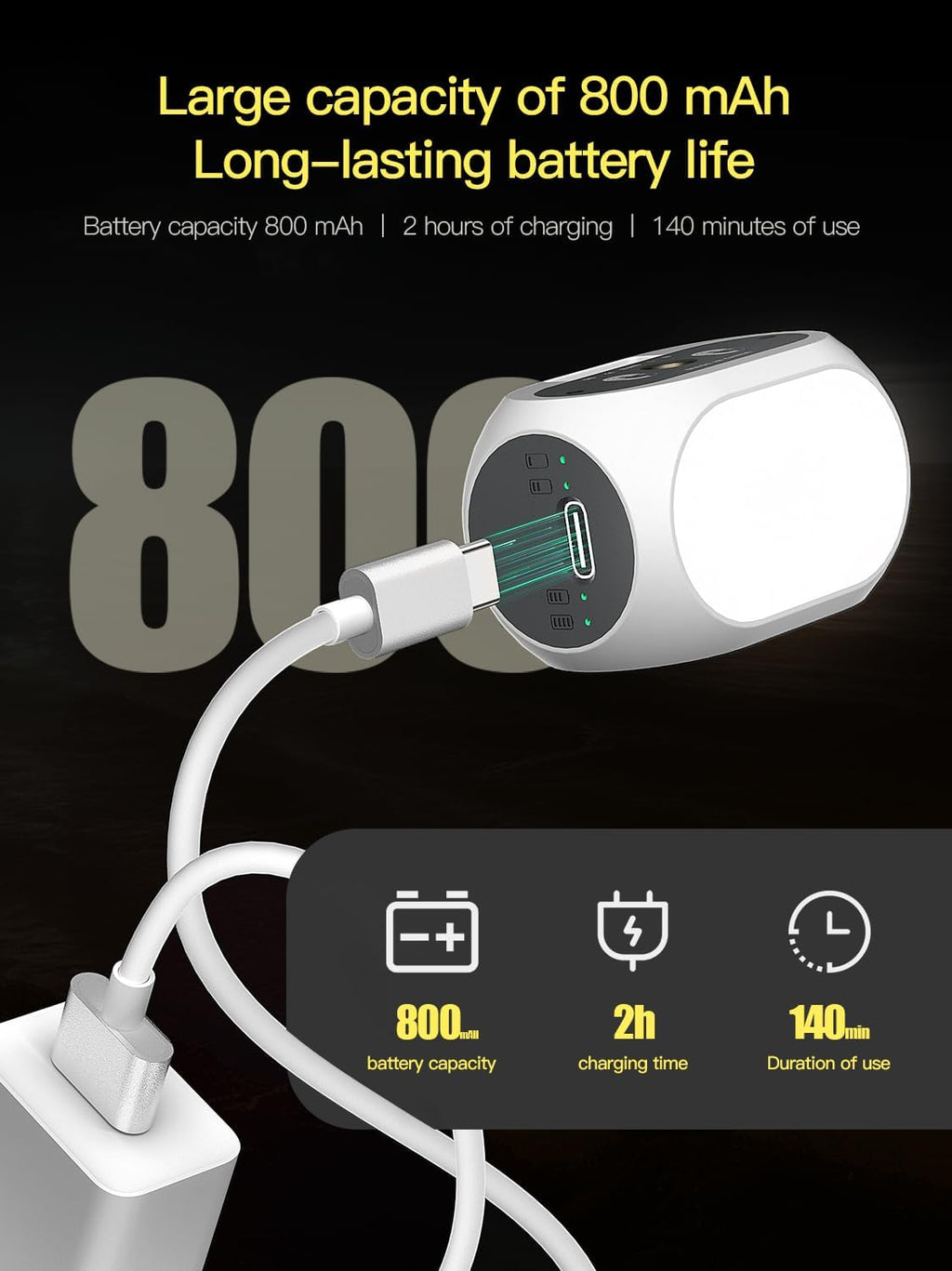 Magnetic Light for DJI Gimbal Small Video Light for Gimbal - USB-C Rechargeable, 3 Modes, 10 Brightness Levels, Compact DJI Light Attachment