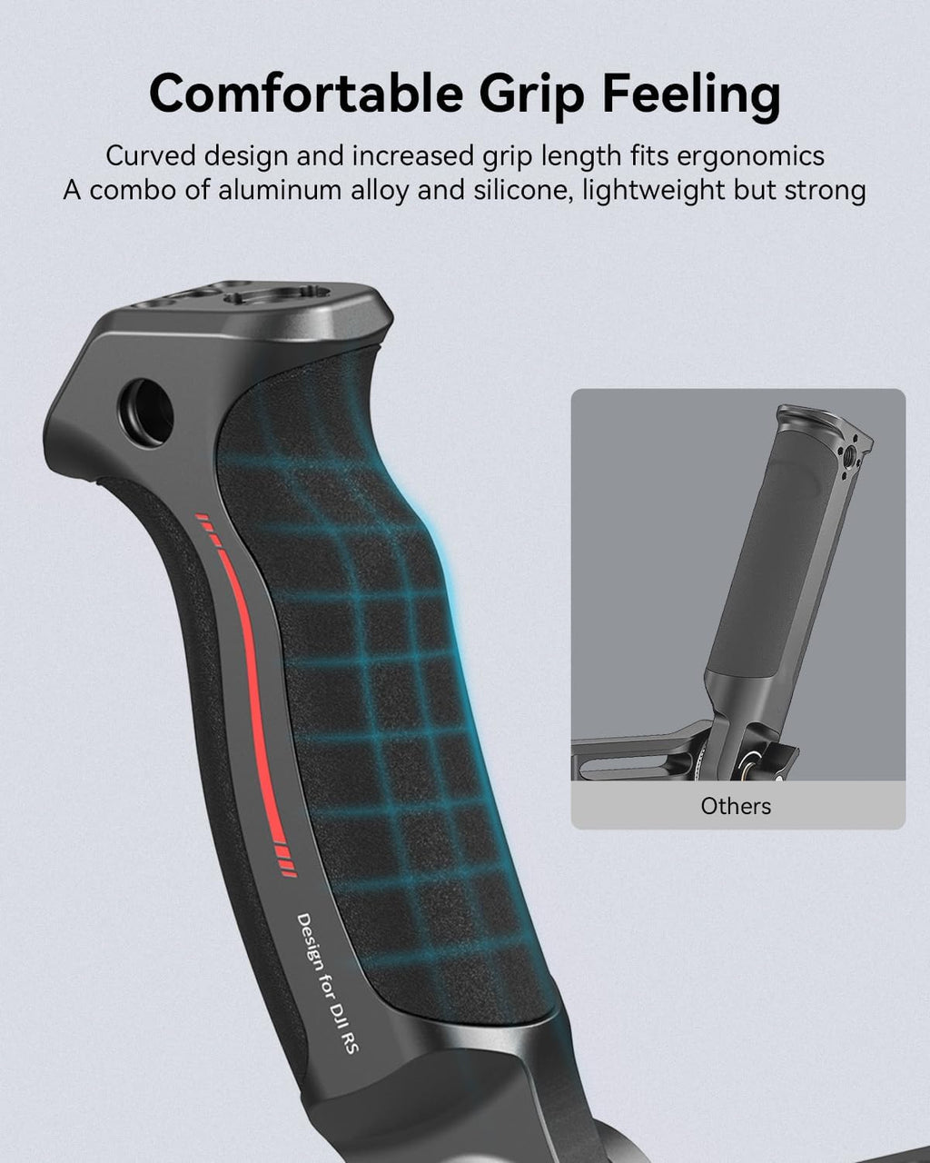 SmallRig Adjustable Sling Handgrip Gimbal Sling Handle for DJI RS 4 Mini, RS 4, RS 4 Pro, RS 3 Mini, RS 3, RS 3 Pro, RS 2, RSC 2, 17.6lb Load, Ergonomic Grip for Low Angle Shots, w/QD Socket