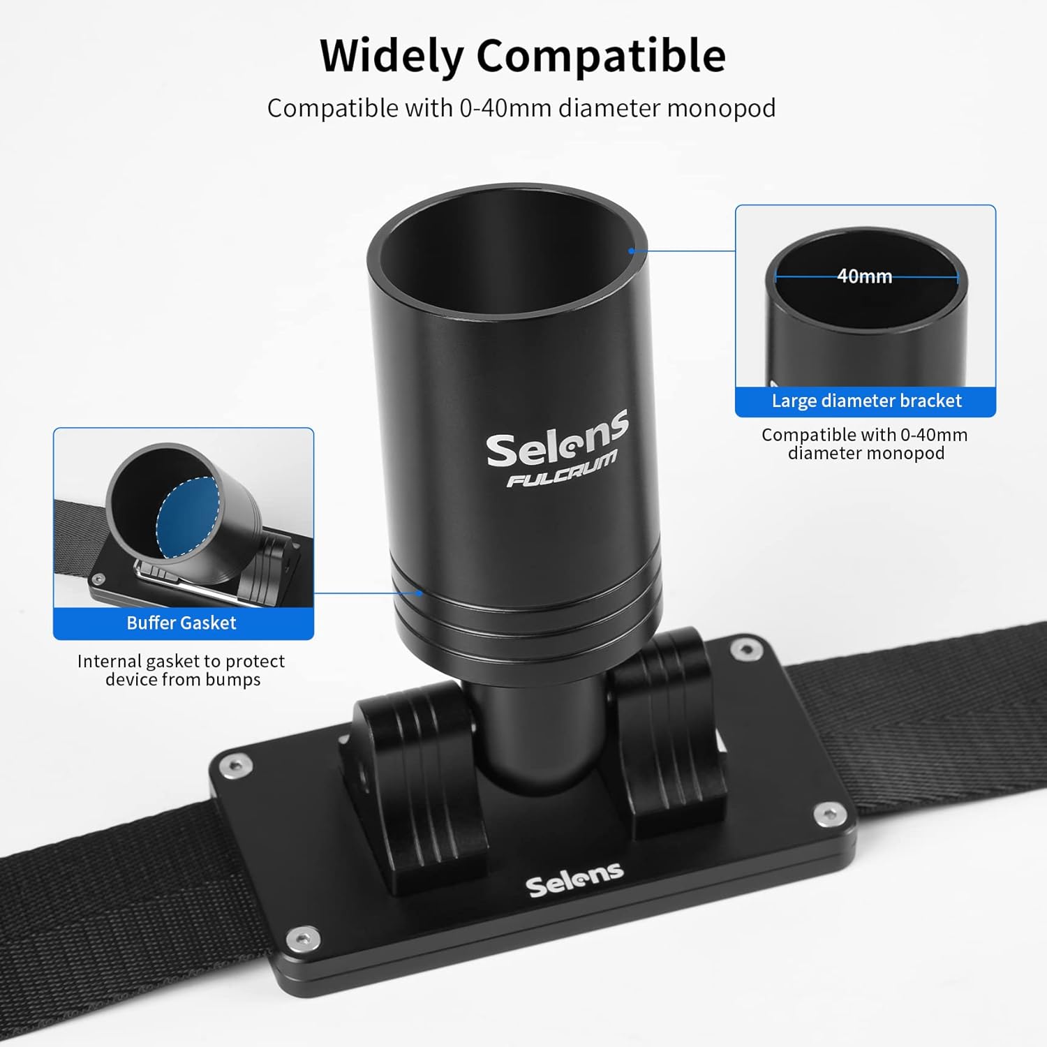 Selens Camera Gimbal Belt, Gimbal Stabilizer Weight Support Hip Belt Waist Mount for Long Standing Filming, Compatible with Ronin S DJI RS2/RSC2, Zhiyun Crane 2, Crane Plus, Moza Air 2, AirCross