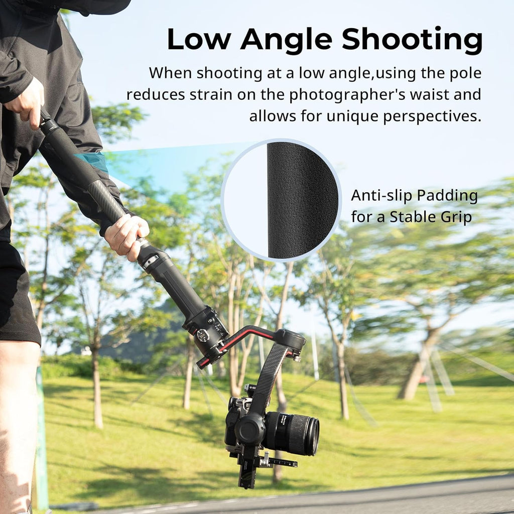 SmallRig Gimbal Extension Pole, 15" / 37cm Carbon Fiber Stabilizer Extension Arm with Anti-Deflection Baffle and 1/4-20" Screw for DJI RS 4 Mini/RS 4 / RS 4 Pro/RS 3 / RS 3 Pro/RS 3 mini/RS 2